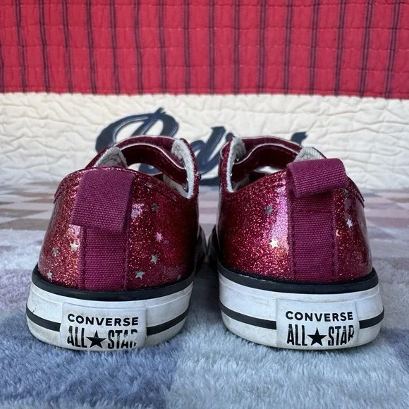 Size 7c - Converse Kids Chuck Taylor All Star Glitter Easy On (infant/Toddler) - Picture 2 of 7